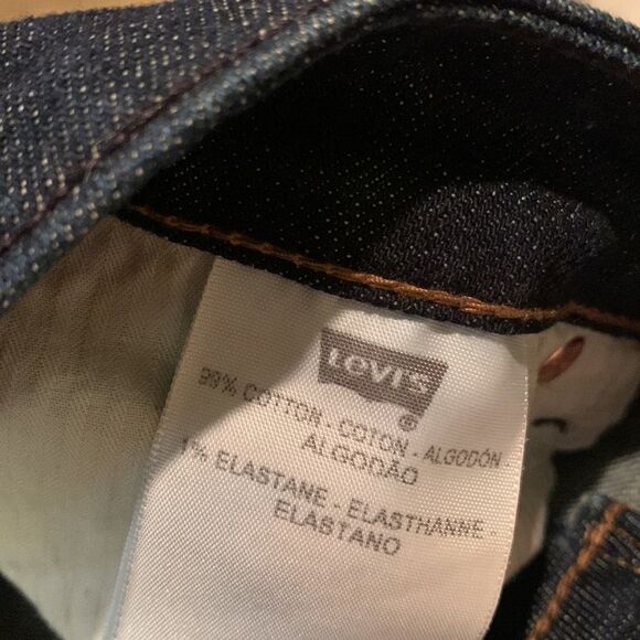 Levi’s Slight Curve Classic Dark Blue Boot Cut Womens Jeans Womens Sz 16/33 - Picture 9 of 11